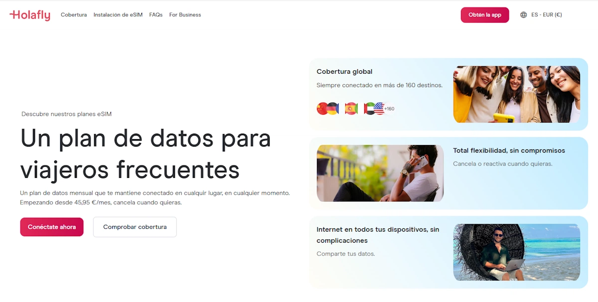 Pantallazo de la web